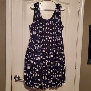 Bubble hem sleeveless Work dress